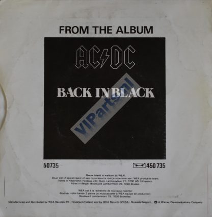 AC-DC - You Shook Me All Night Long CAT# ATL.11.600 [Cover Rear]