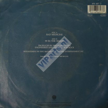 BON JOVI - Bad Medicine CAT# 870 657-7 EAN 042287065778 [Cover Rear]