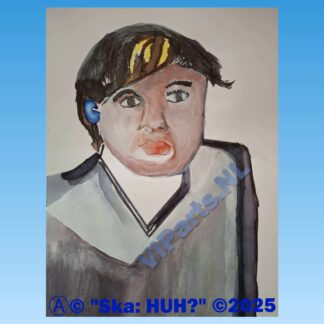 Art Watercolor/Gouache "Ska: HUH?" ©2025 Limited Edition Prints by Ⓐ©